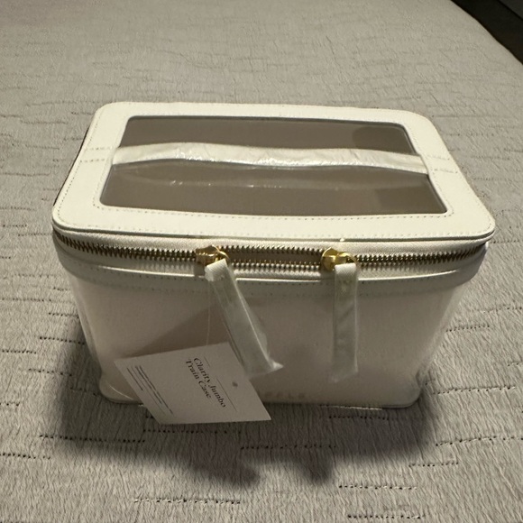 Truffle Clarity Jumbo Train Case in White - Picture 1 of 8
